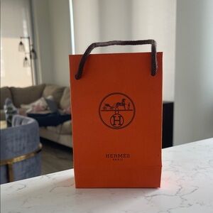 Mini size Hermès Vibrant Orange Bag